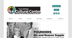 Desktop Screenshot of palmspringsculturalcenter.org